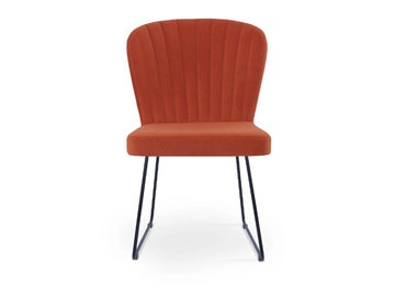 GLORIA SLED - Upholstered sled base leather chair by 5A Design - view 3